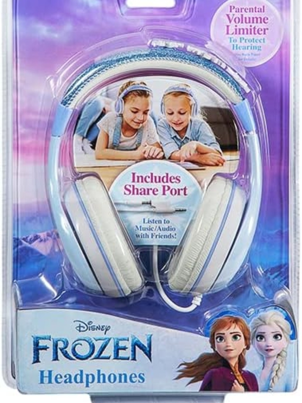 Disney Frozen Purple and White Kids Over-Ear Headphones